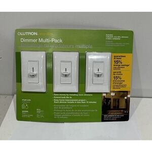 Lutron Skylark Eco Dim Dimmer Light Switch 3 Pack Single Pole - NEW